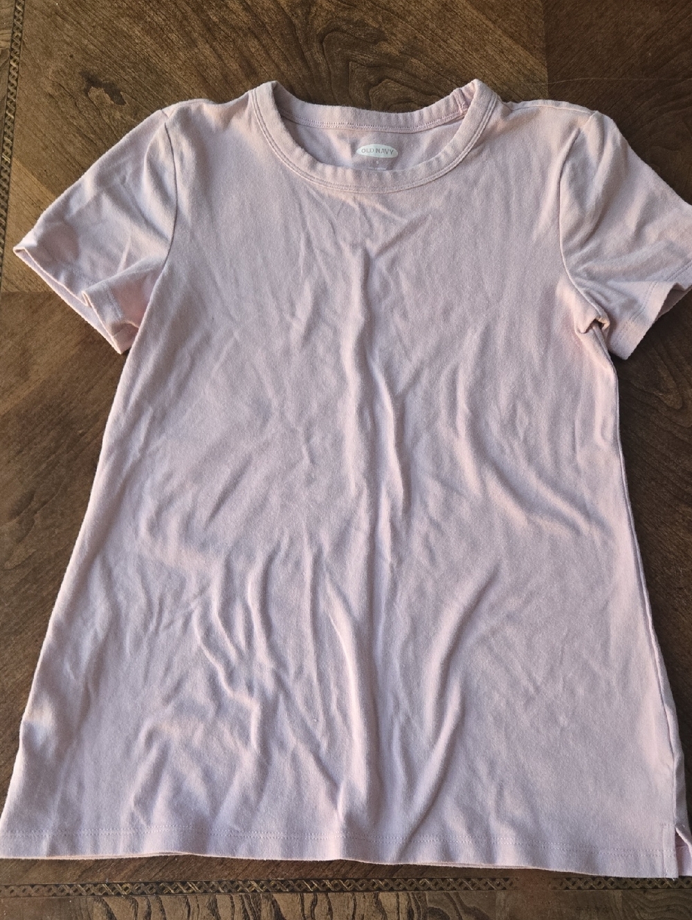 Old Navy Light Pink Short Sleeve Crewneck Tee